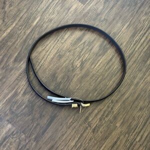 Madewell metal keeper Belt with Gold Buckle